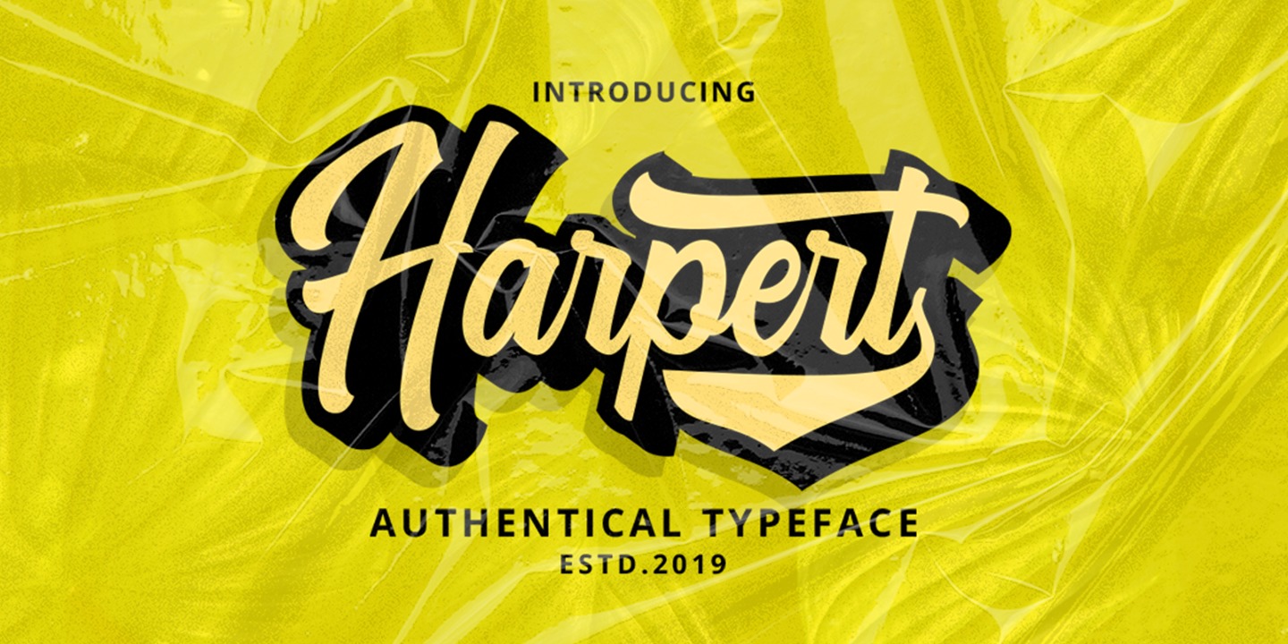 Font Harpert Script