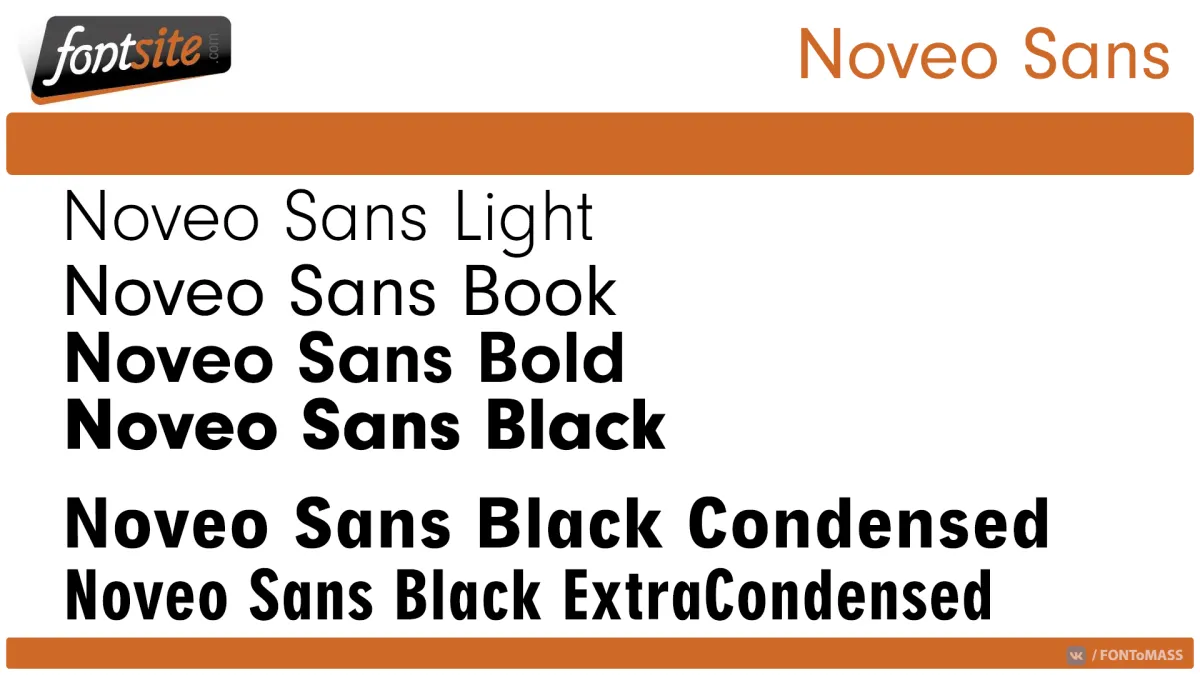 Font Noveo Sans