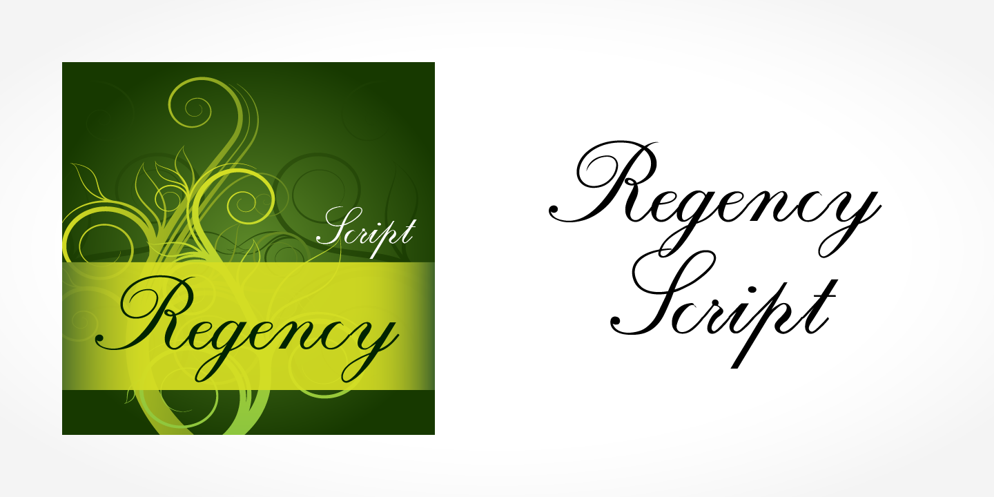 Font Regency Script