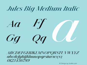 Font Jules Big