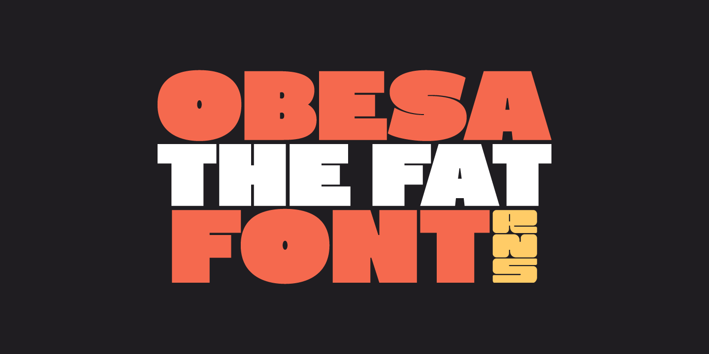 Font RNS Obesa