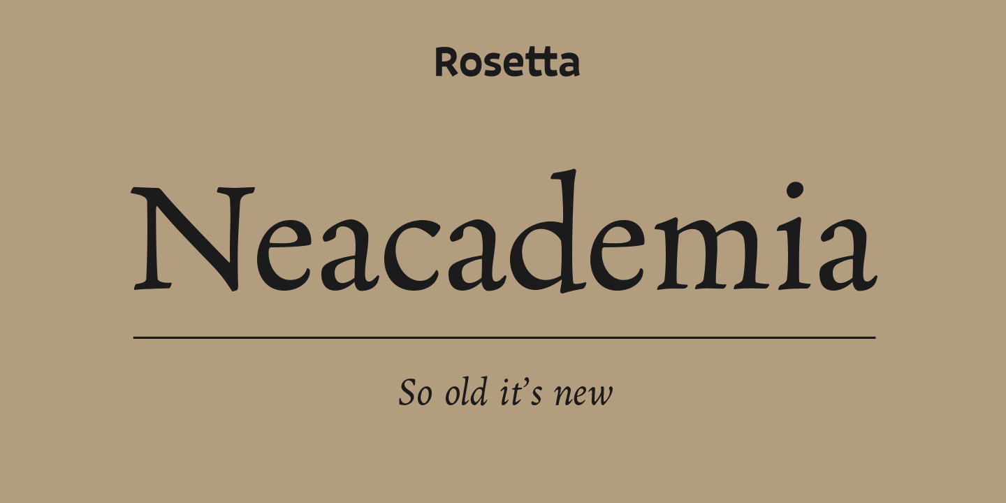 Font Neacademia