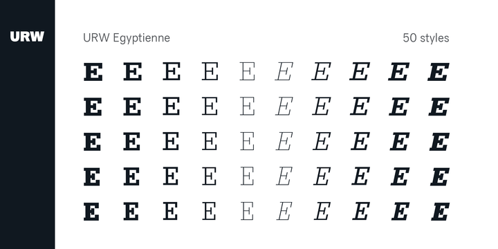 Egyptienne URW Extra Narrow