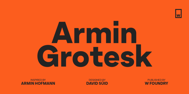 Font Armin Grotesk