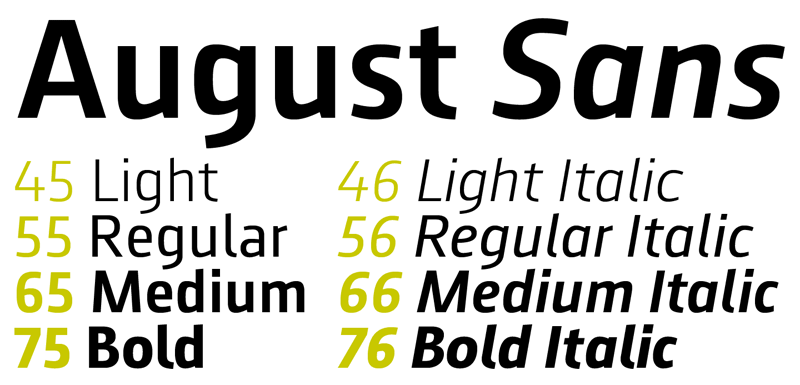 Font August Sans