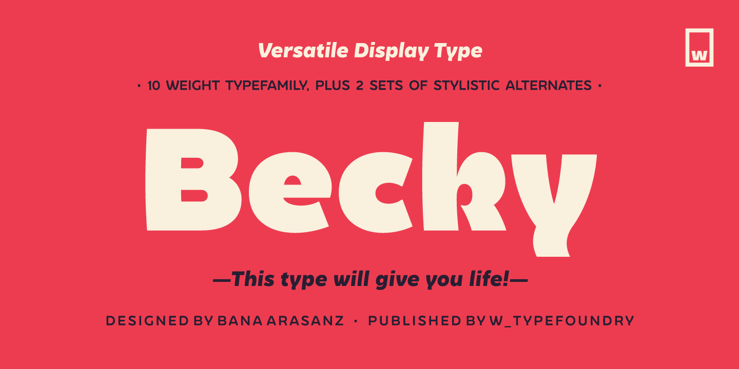 Font Becky