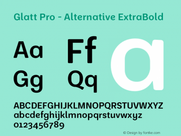 Font Glatt Pro