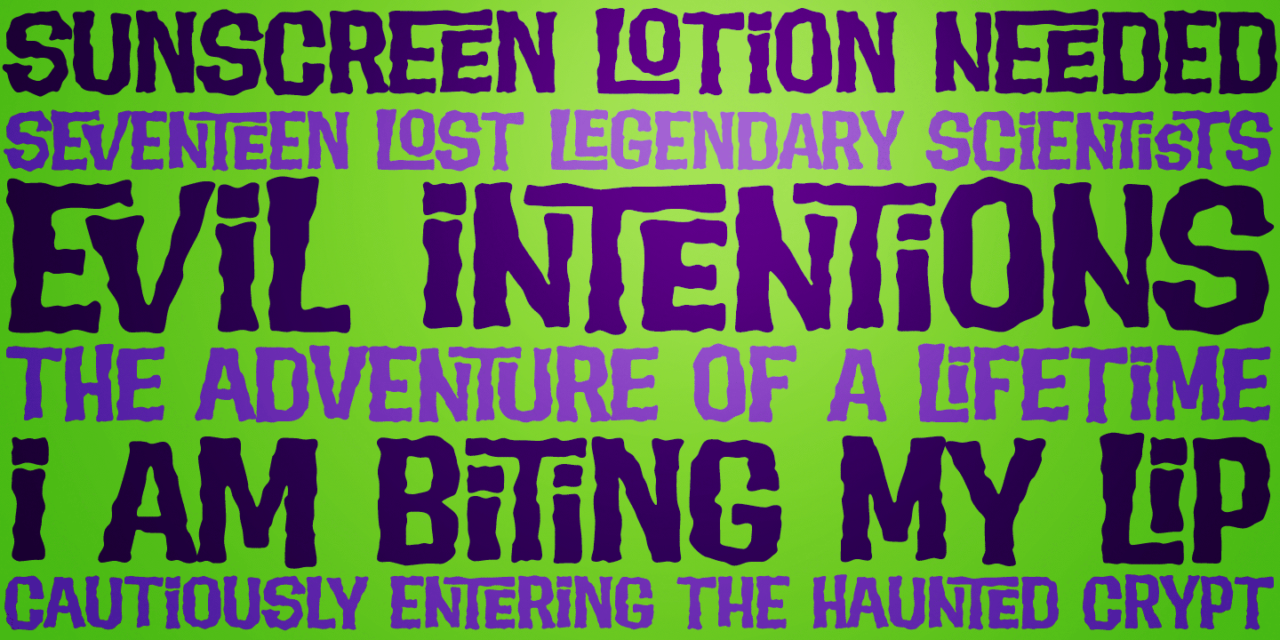 Font Evil Intentions PB