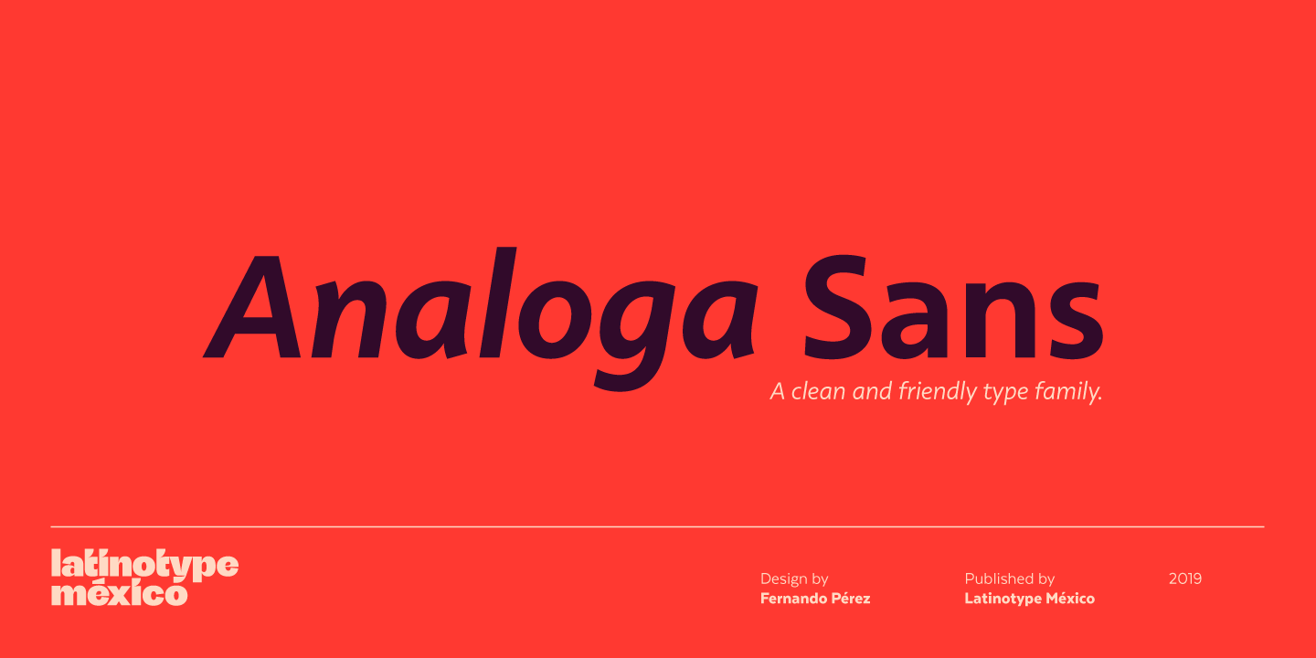 Font Analoga Sans