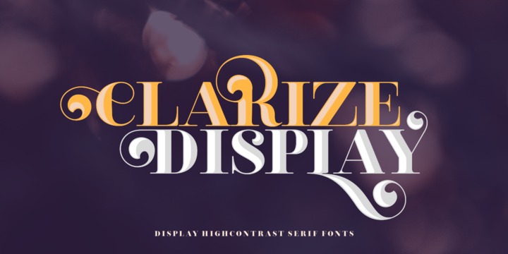 Font Clarize Display