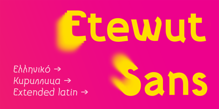 Font Etewut Sans 