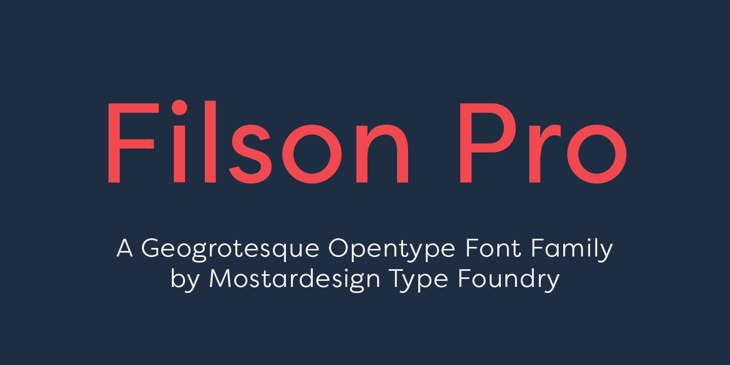 Font Filson Pro