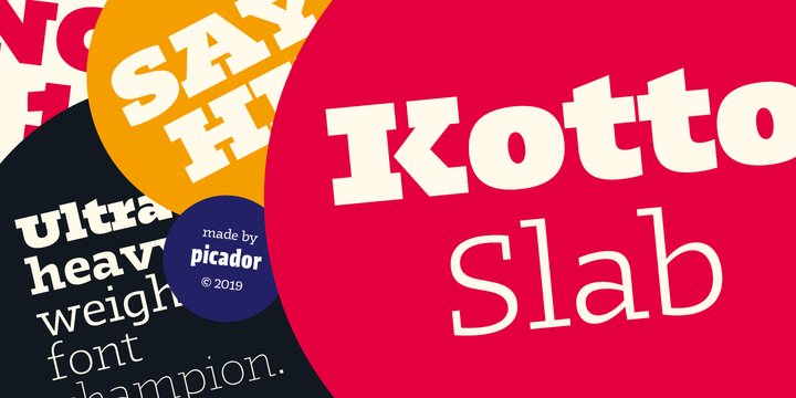 Font Kotto Slab