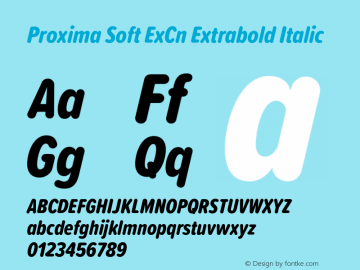 Font Proxima Soft ExCn