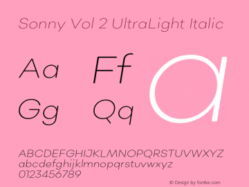 Font Sonny Vol 2