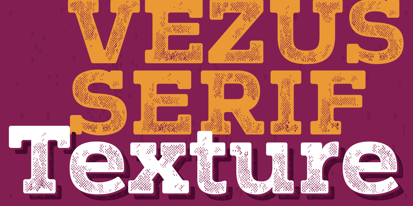 Font Vezus Serif Texture