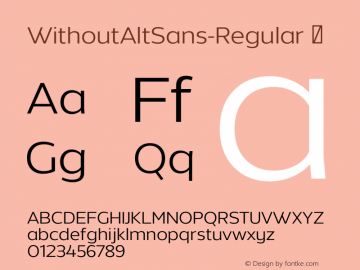 Font Without Alt Sans