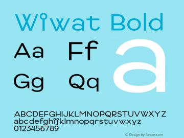 Font Wiwat