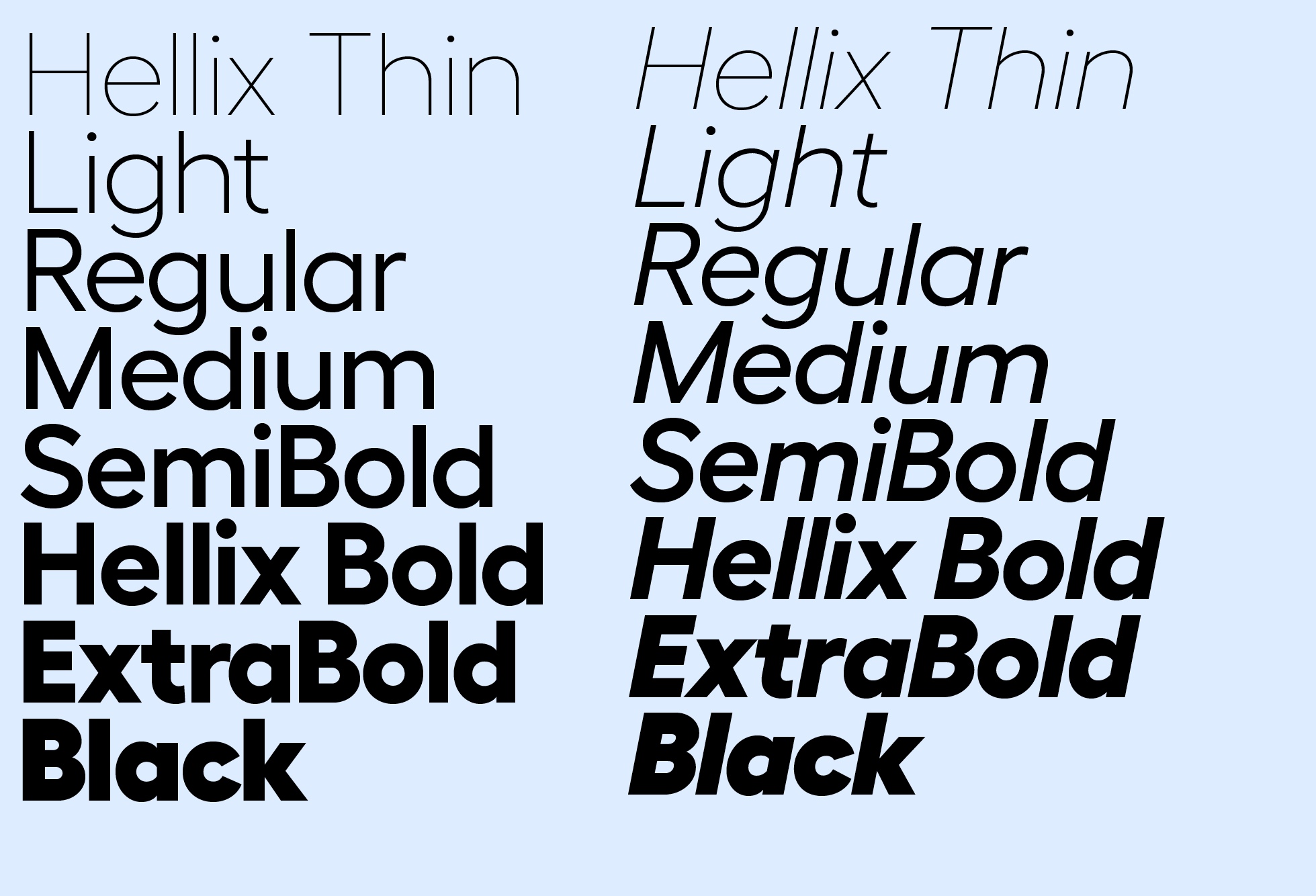 Font Hellix