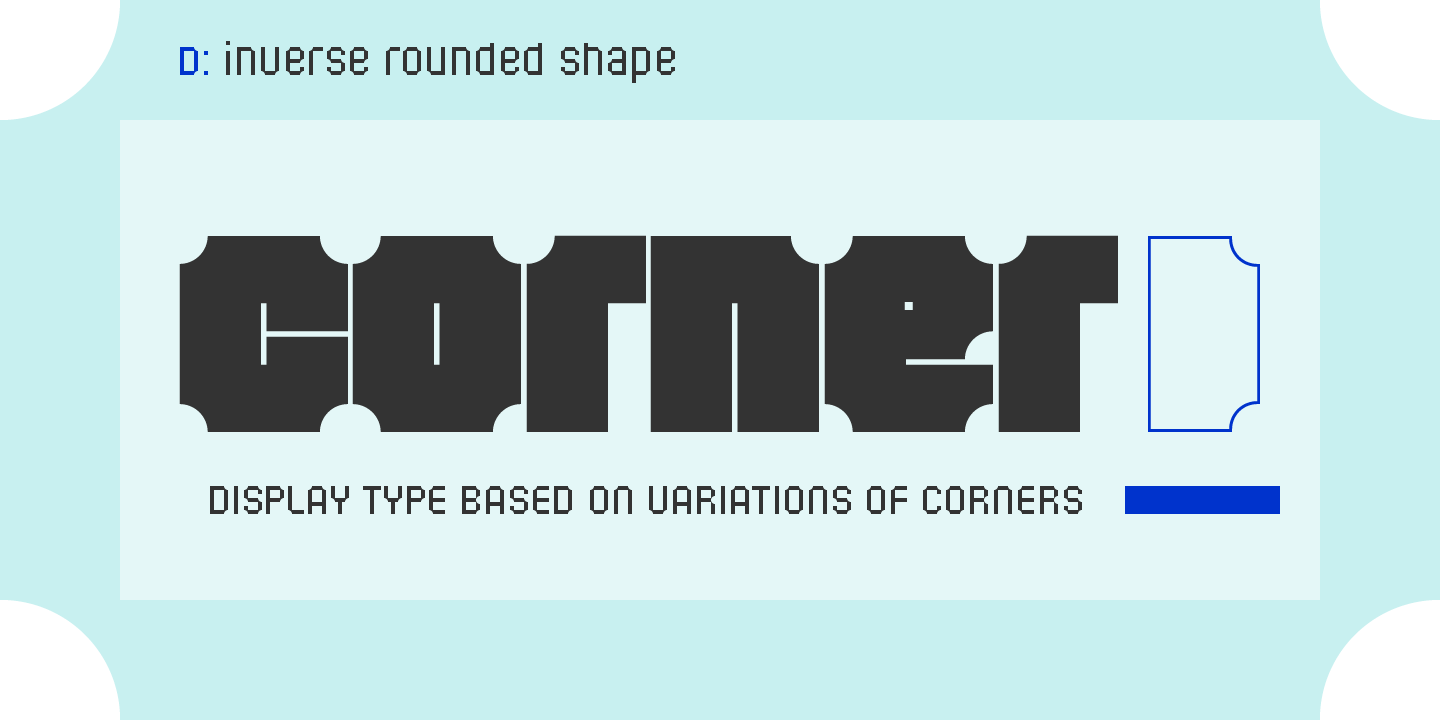 Font Corner D