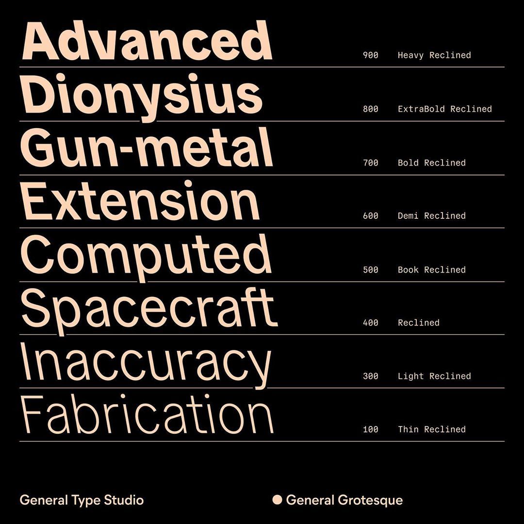 Font General Grotesque Mono