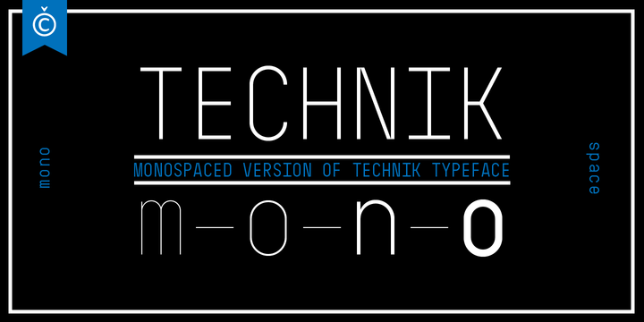 Font Technik Mono