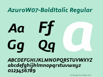 Font Azuro