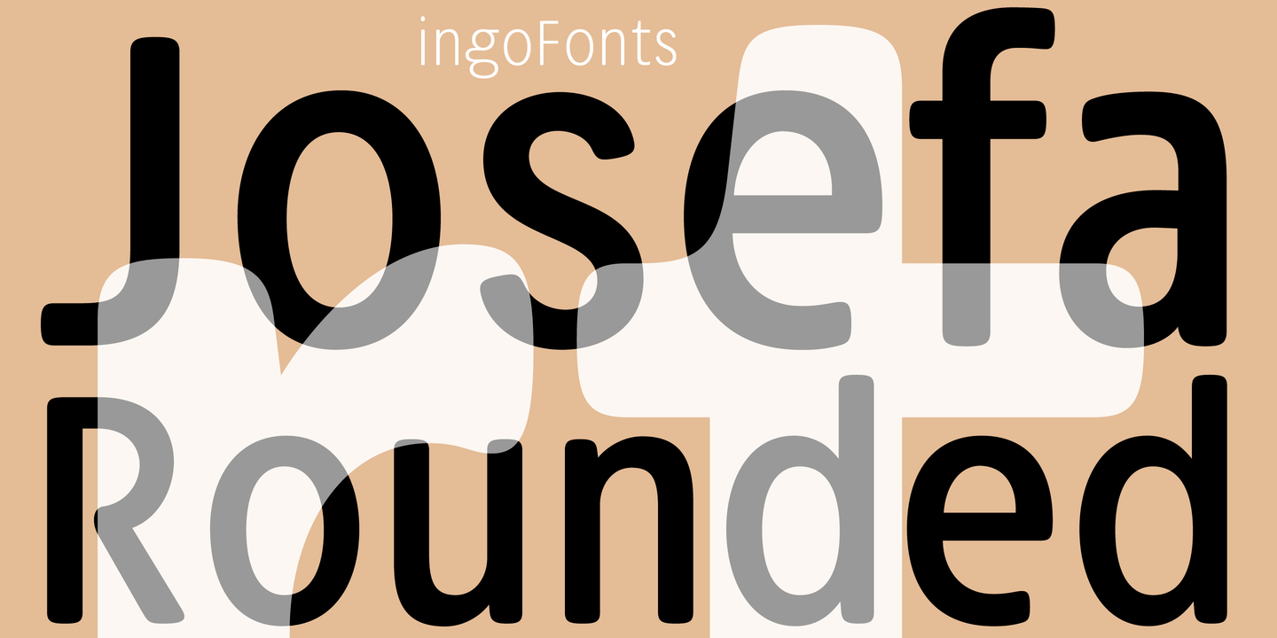 Font Josefa Rounded Pro