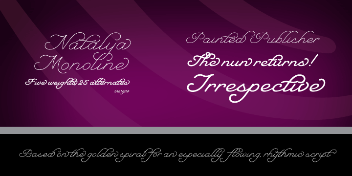 Font Natalya Monoline