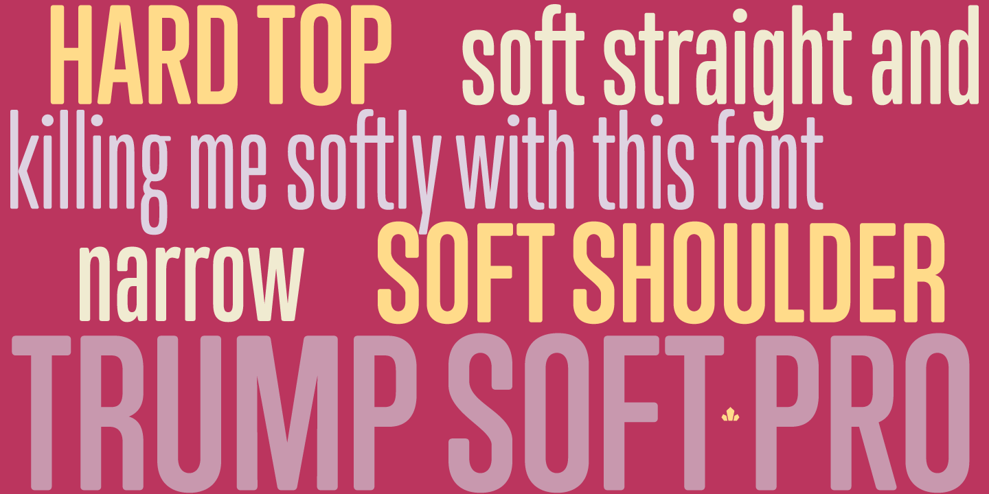 Font Trump Soft Pro