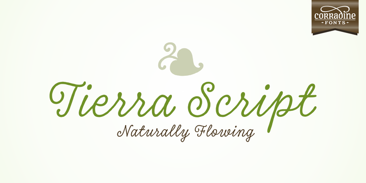 Font Tierra Script