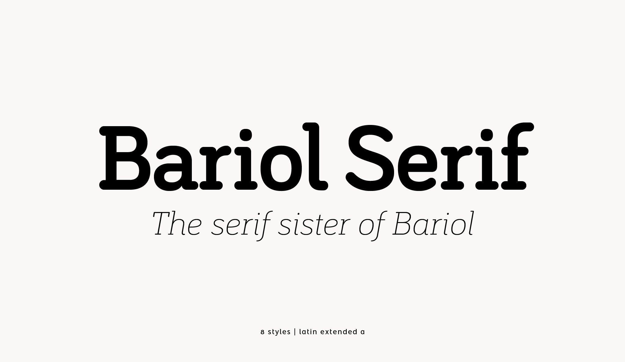 Font Bariol Serif