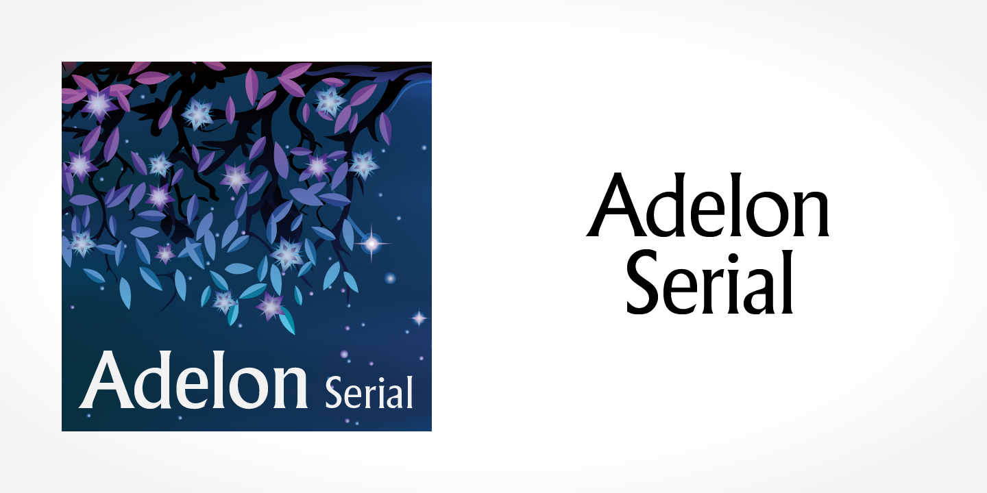 Font Adelon Serial