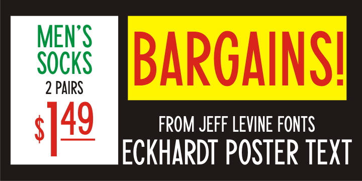 Font Eckhardt Poster