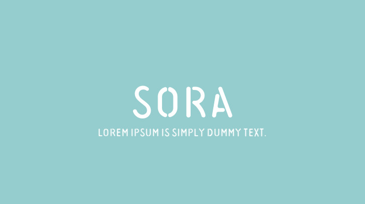 Font Sora