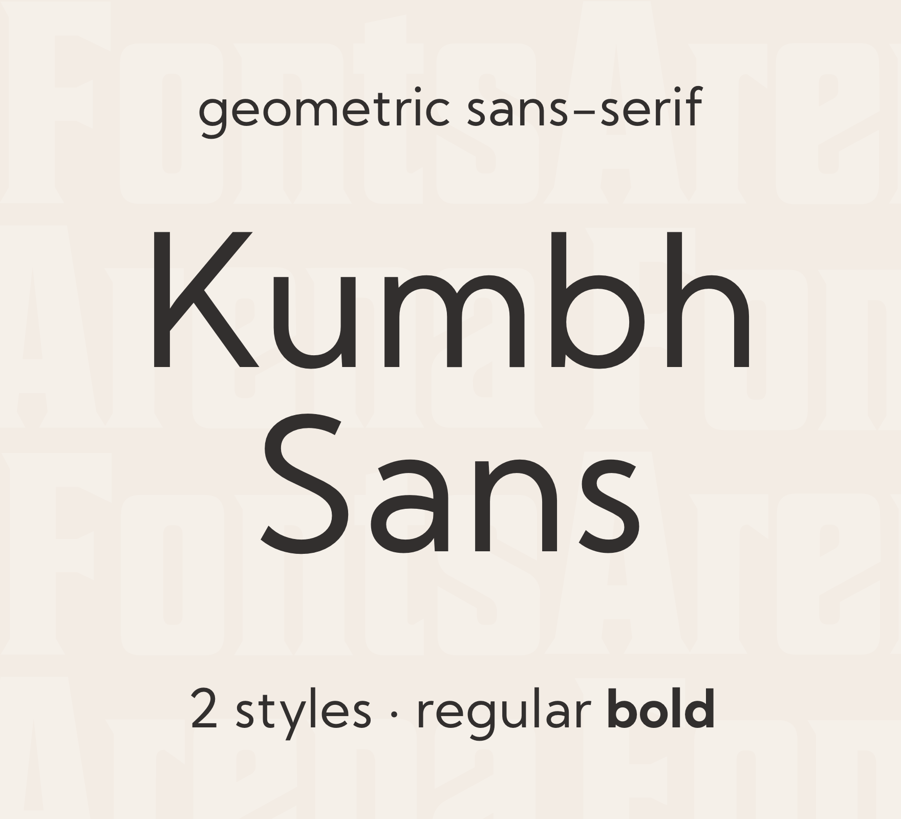 Font Kumbh Sans