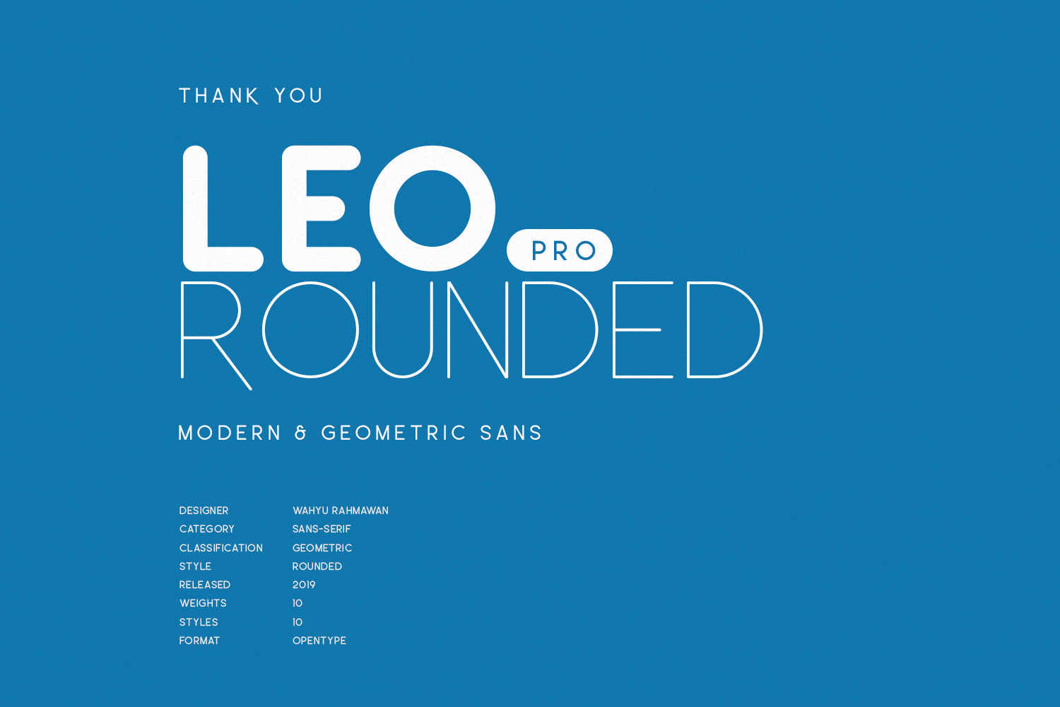 Font Leo Rounded Pro