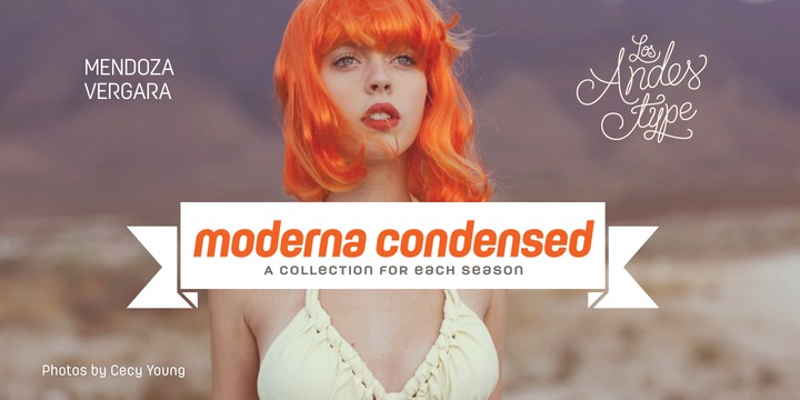 Font Moderna Condensed