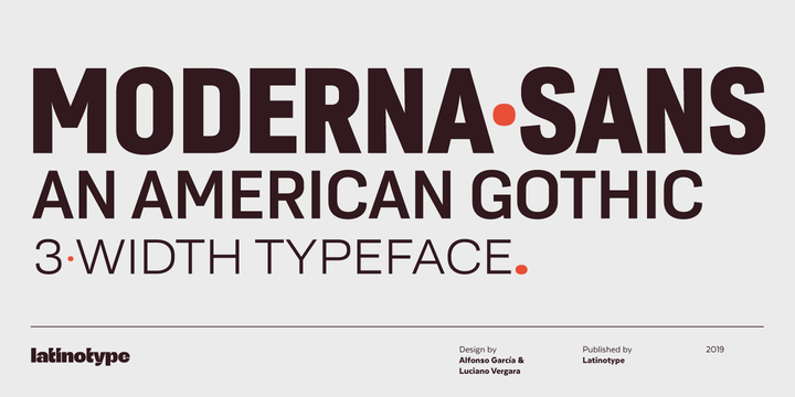 Font Moderna Sans Extended