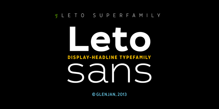 Font Leto Sans