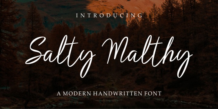 Font Salty Malthy