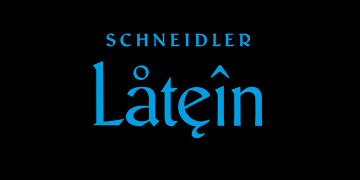 Font Schneidler Latein