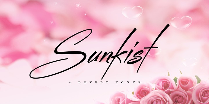 Font Sunkist