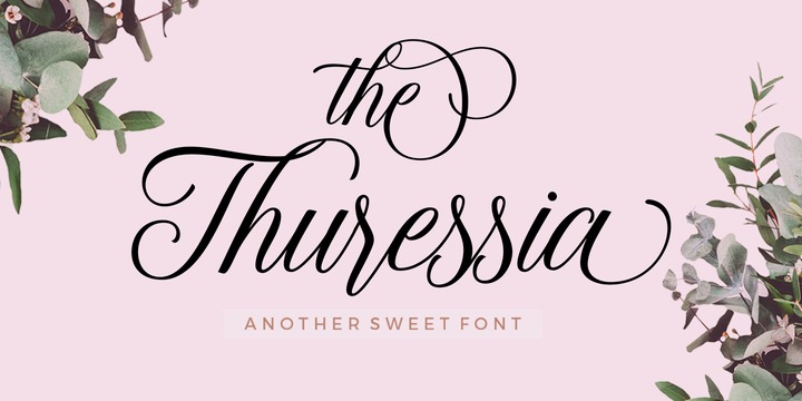 Font Thuressia Script