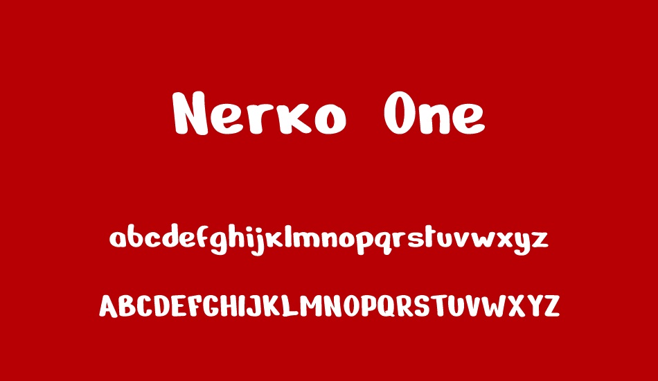 Font Nerko One