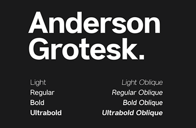 Font Anderson Grotesk