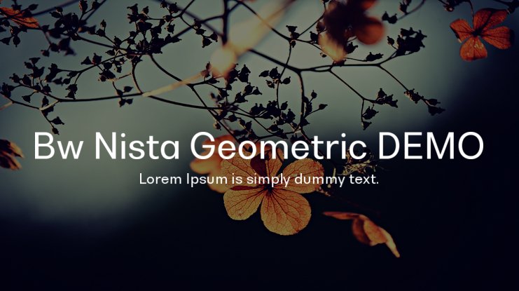 Font Bw Nista Geometric