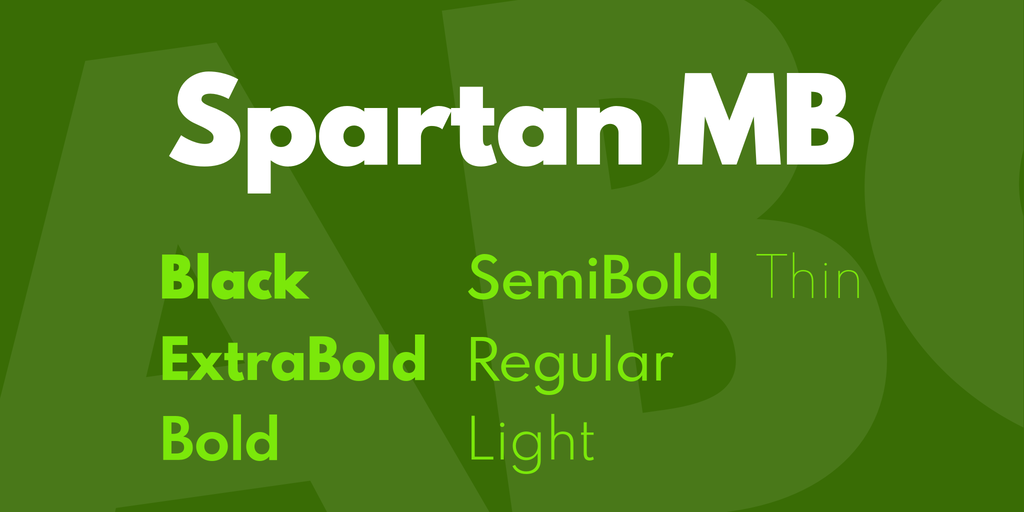 Font Spartan MB