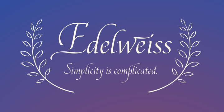 Font Edelweis