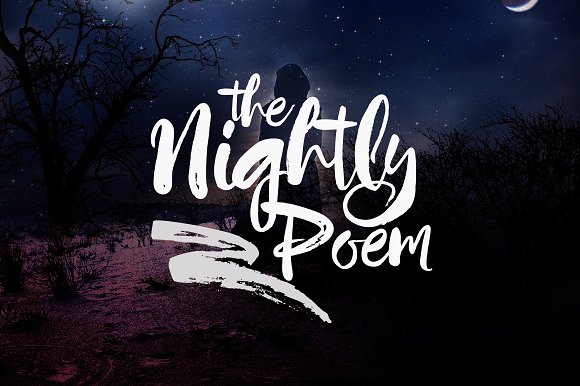 Font Nightly Poem